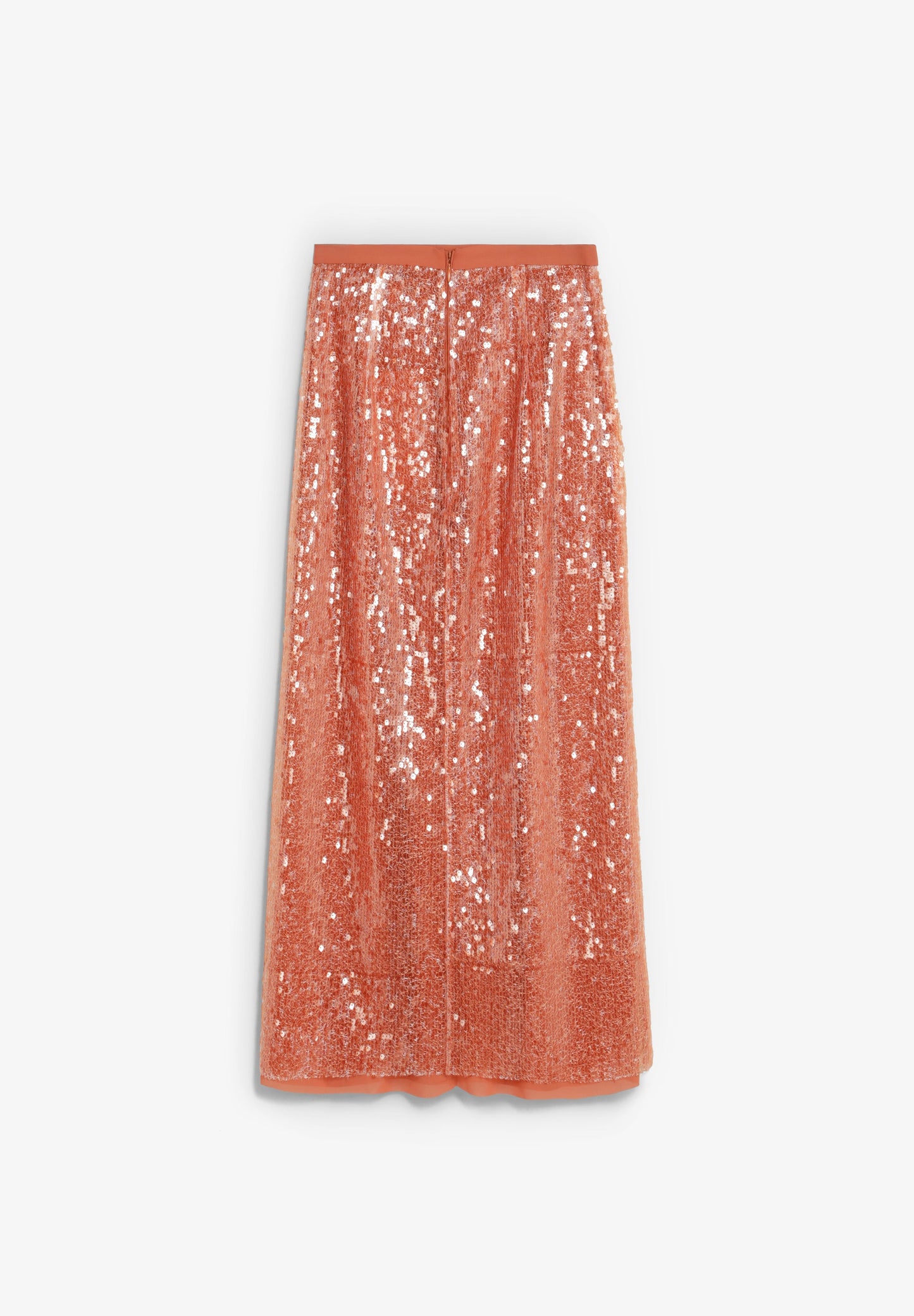 SEQUINNED MIDI SKIRT