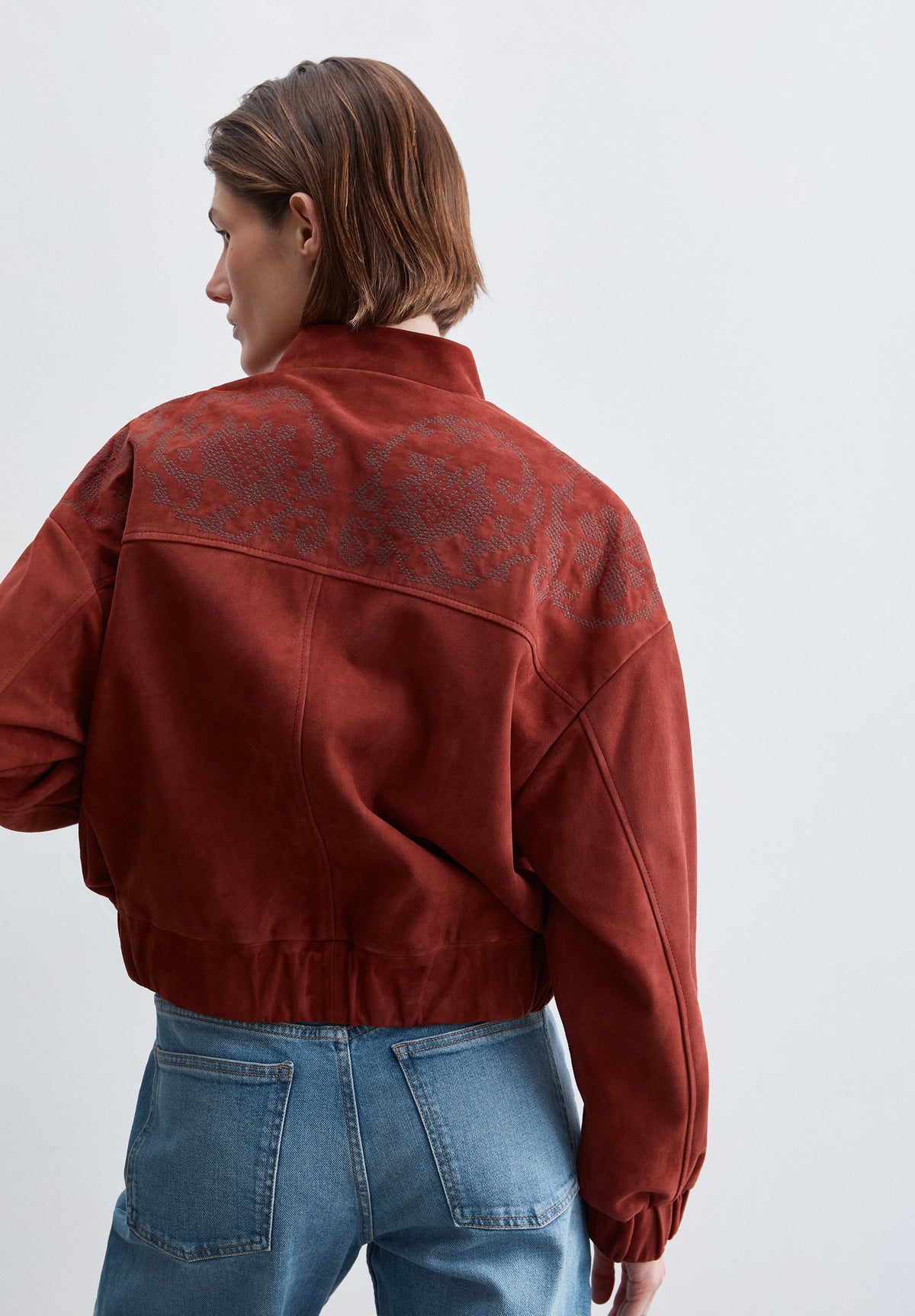 EMBROIDERED SUEDE JACKET
