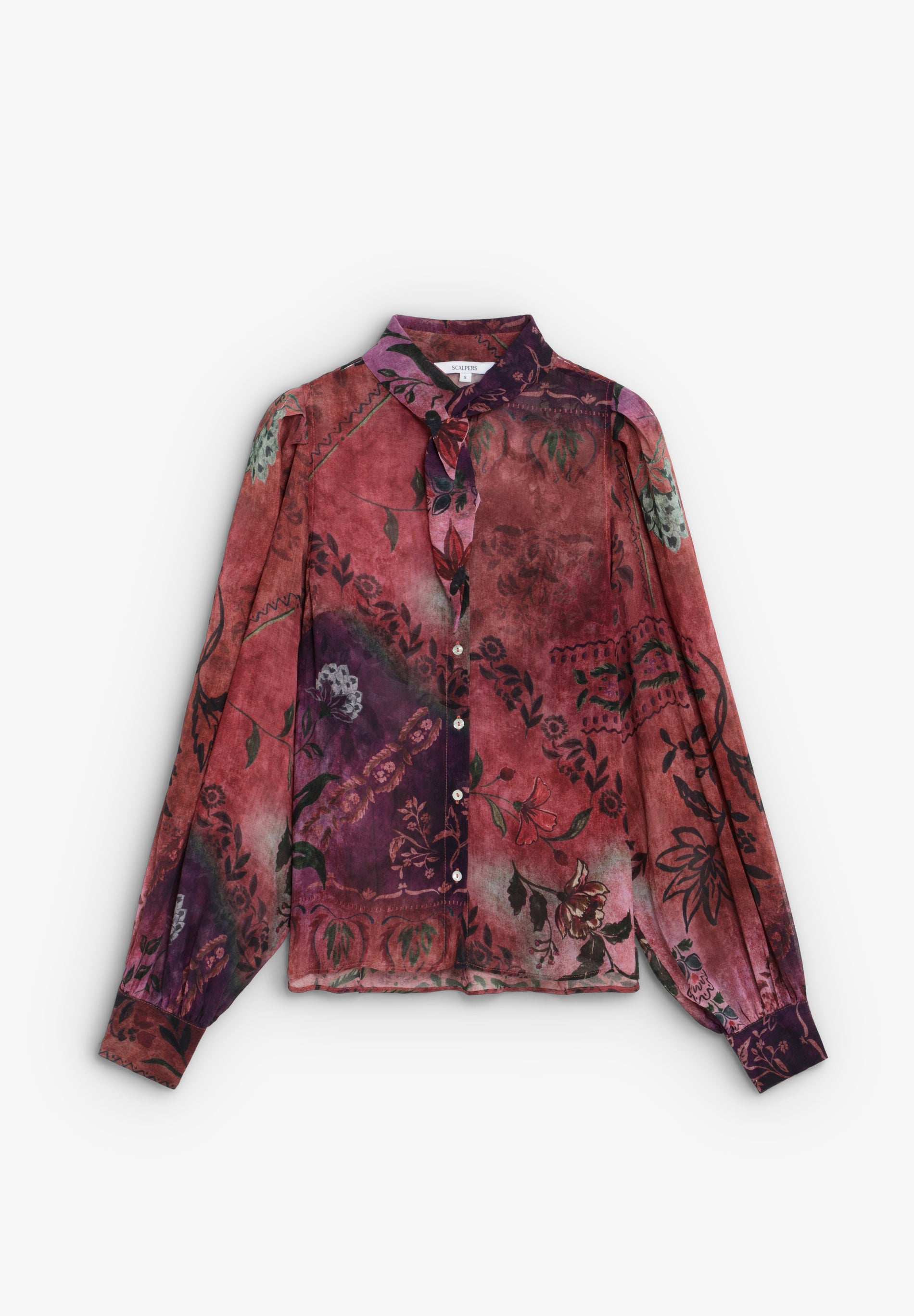 SCPATCH PRINT BLOUSE