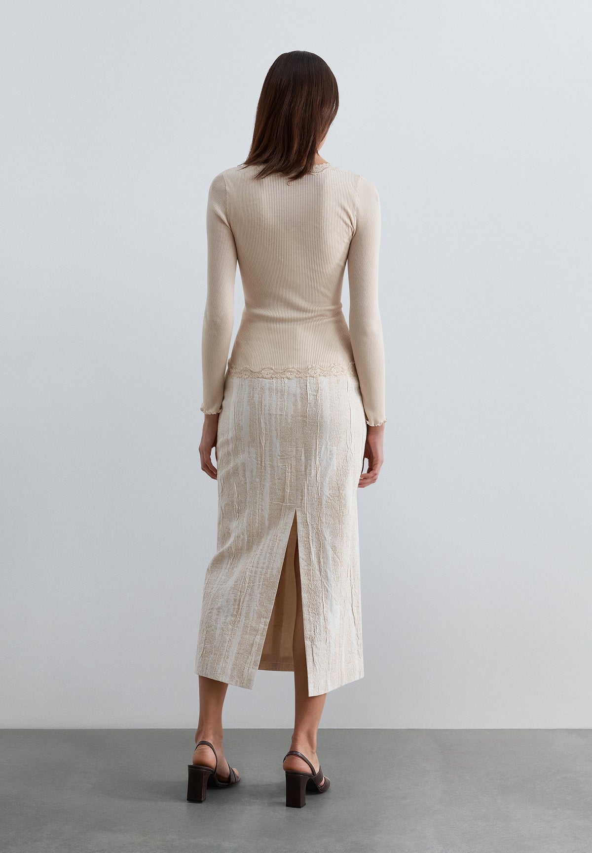 STRAIGHT RUSTIC SKIRT