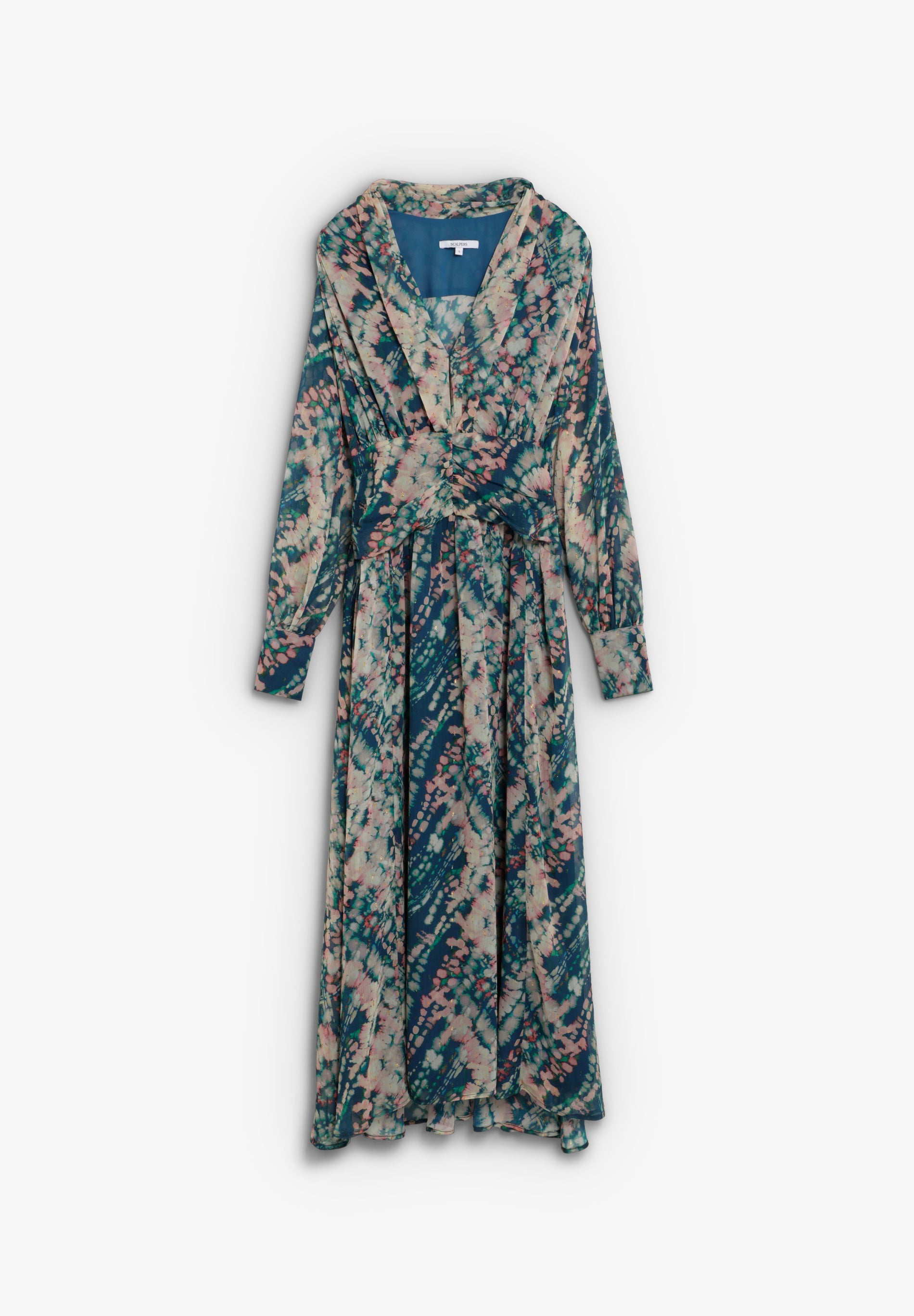 SCSASH V PRINT DRESS