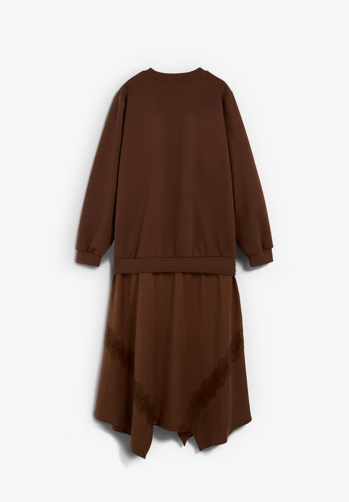 CONTRAST SWEATSHIRT DRESS