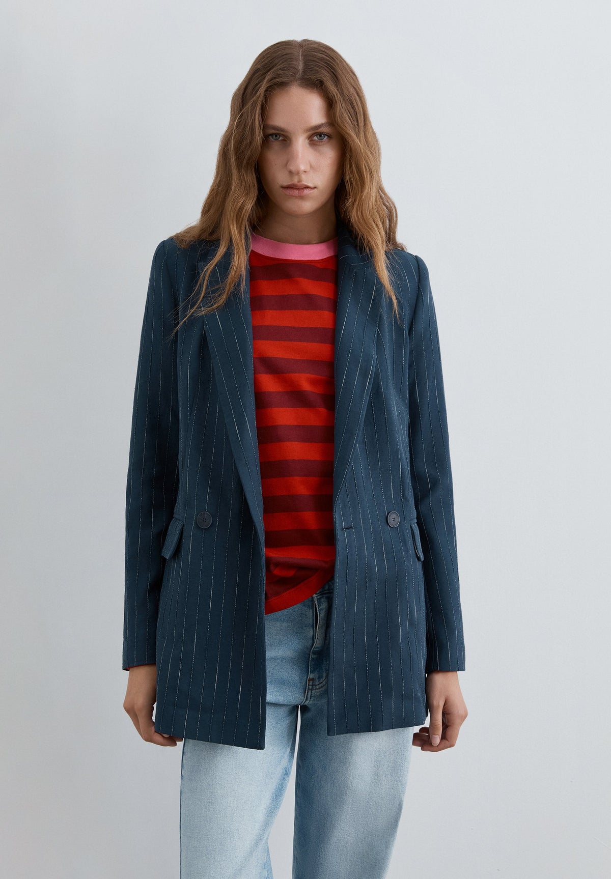 LUREX STRIPED BLAZER