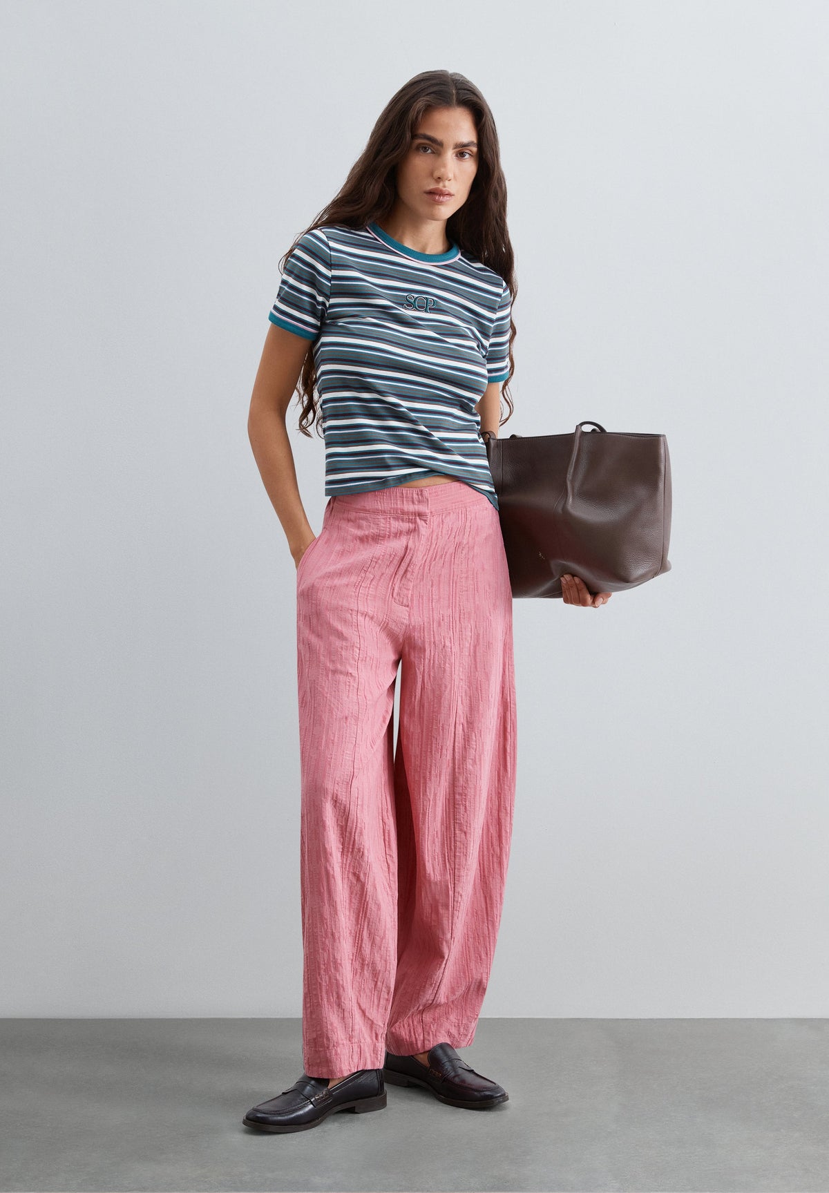 TEXTURED BALLOON TROUSERS