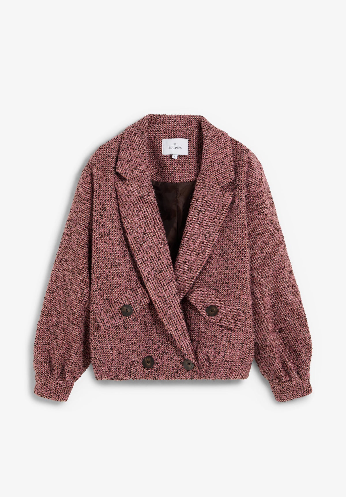 SCVOLUME PINK BOMBER JACKET