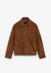 SUEDE JACKET WITH POCKETS