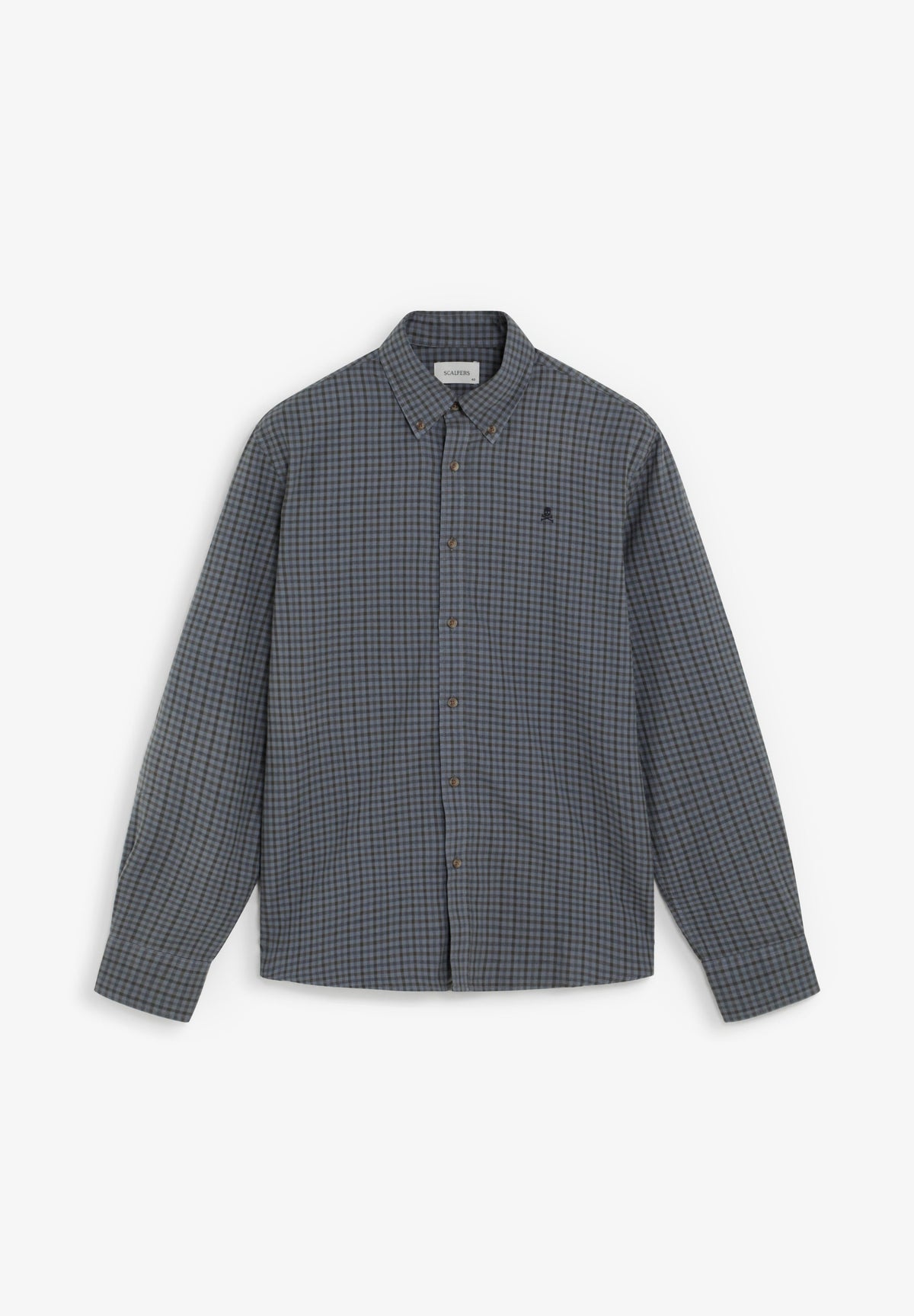 CHECK SHIRT WITH A BUTTON-DOWN COLLAR