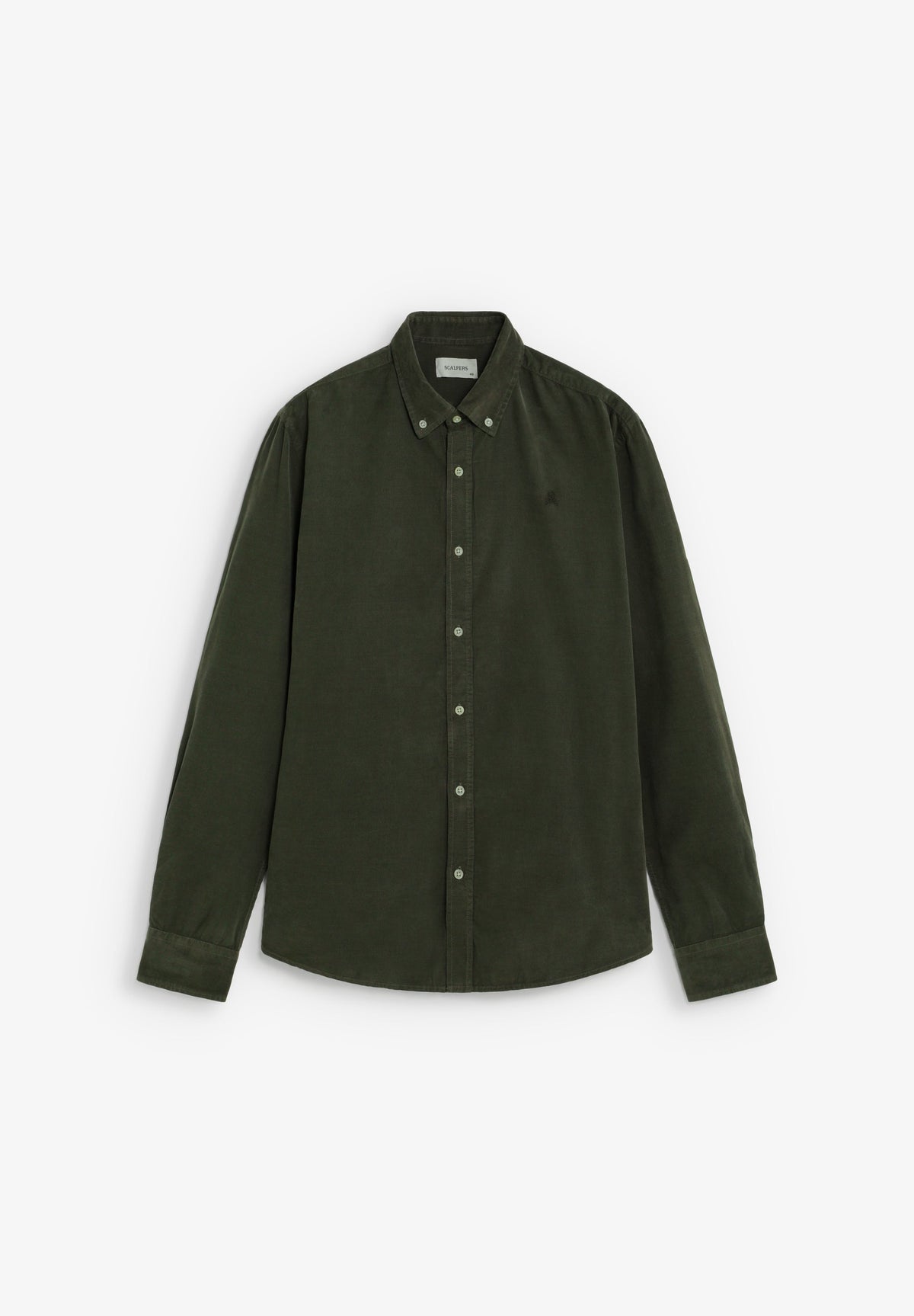 CORDUROY SHIRT WITH TONAL SKULL