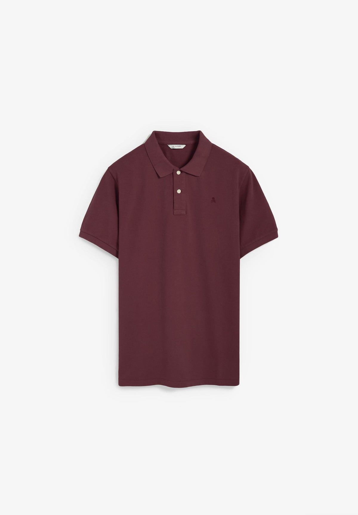 PIQUÉ POLO SHIRT WITH TONAL SKULL