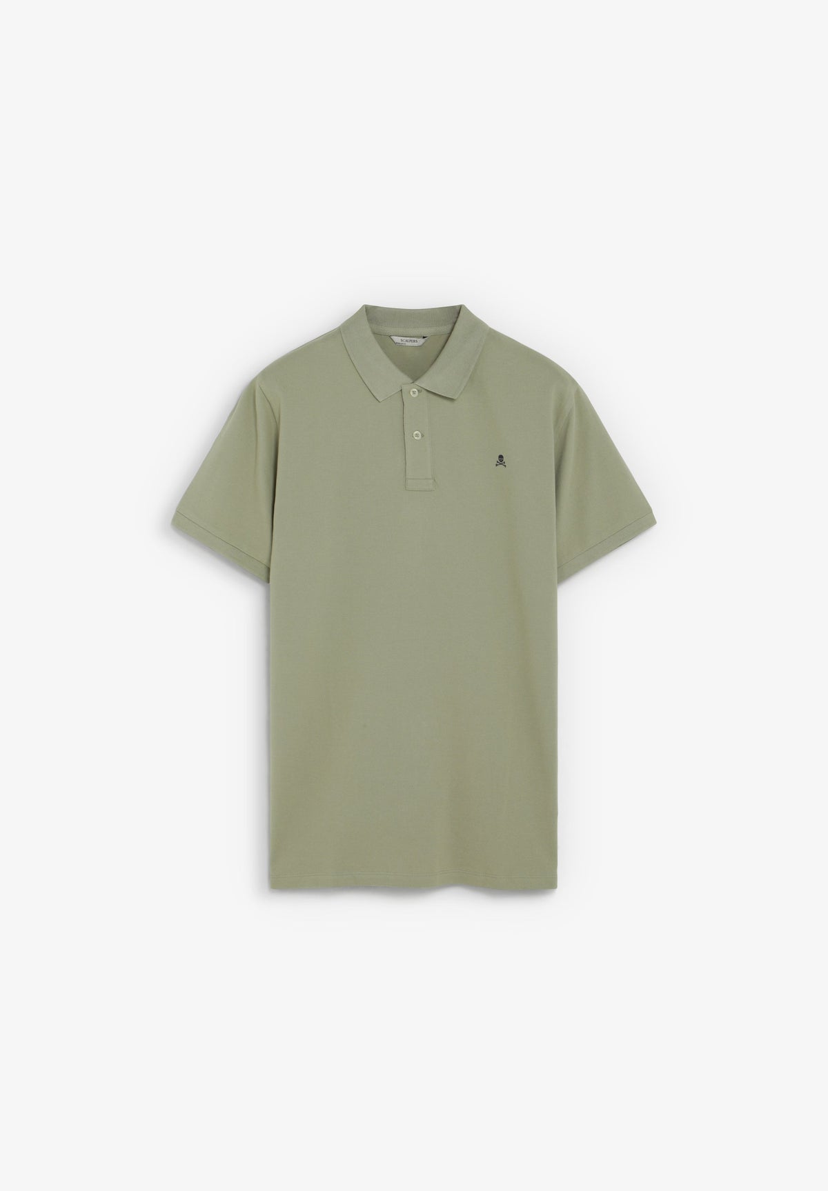 PIQUÉ POLO SHIRT WITH CONTRAST SKULL