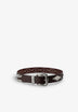 STUDDED DIAMOND TEXTURED WEAVE BELT