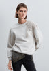SHOULDER DETAIL SWEATSHIRT