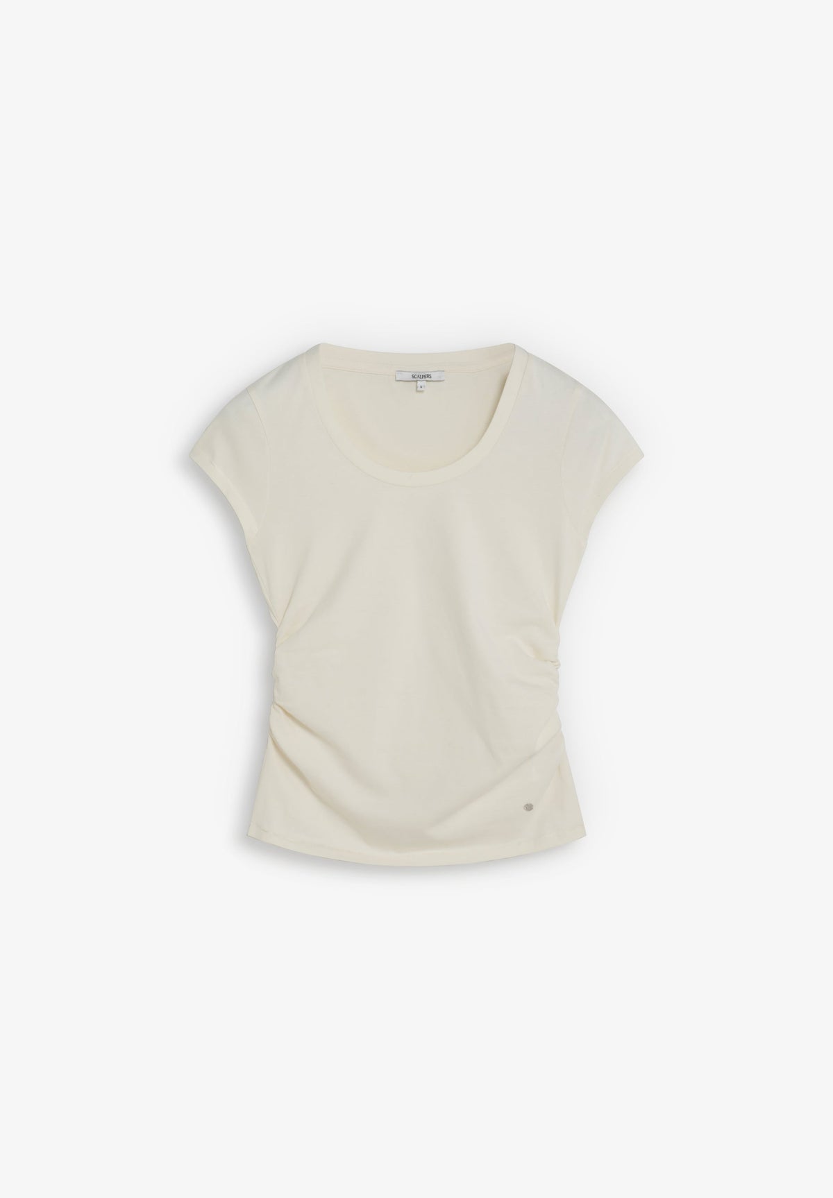 SIDE DRAPED T-SHIRT