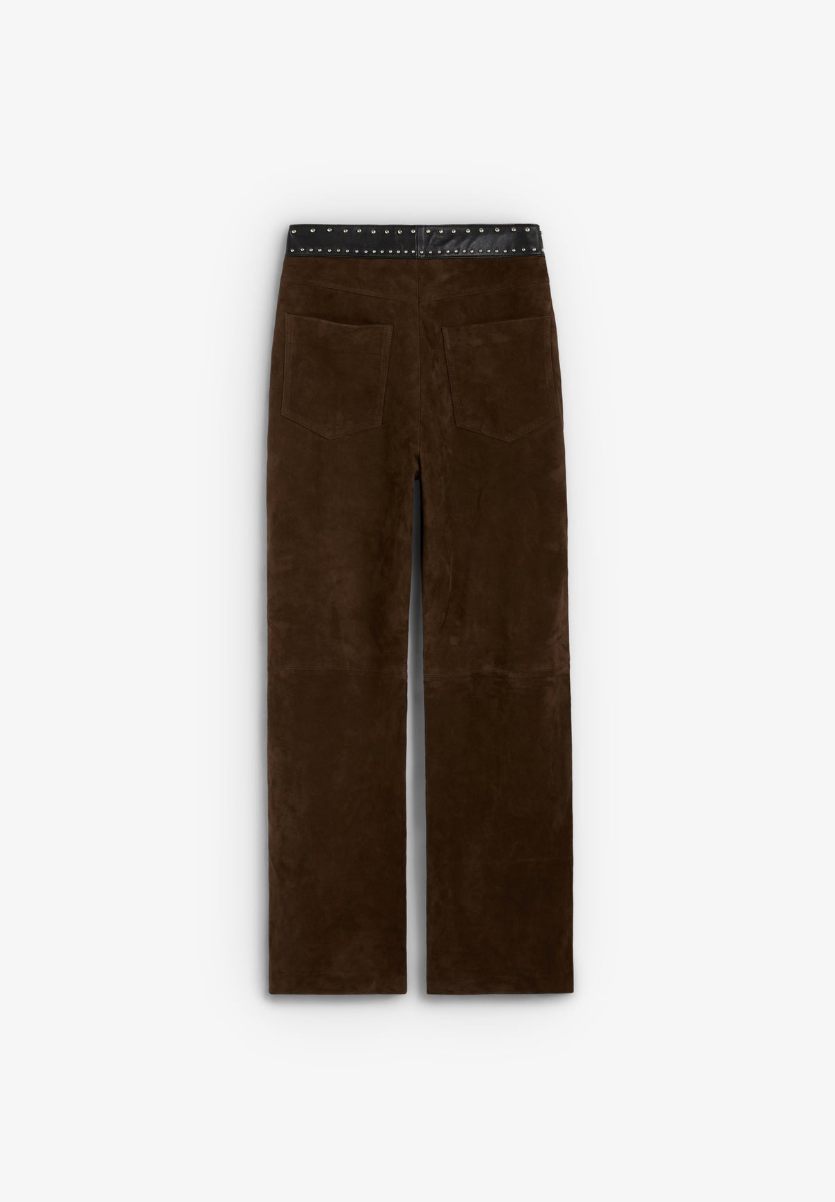 STUDDED LEATHER TROUSERS