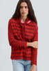BASIC STRIPED T-SHIRT WITH COLLAR DETAIL
