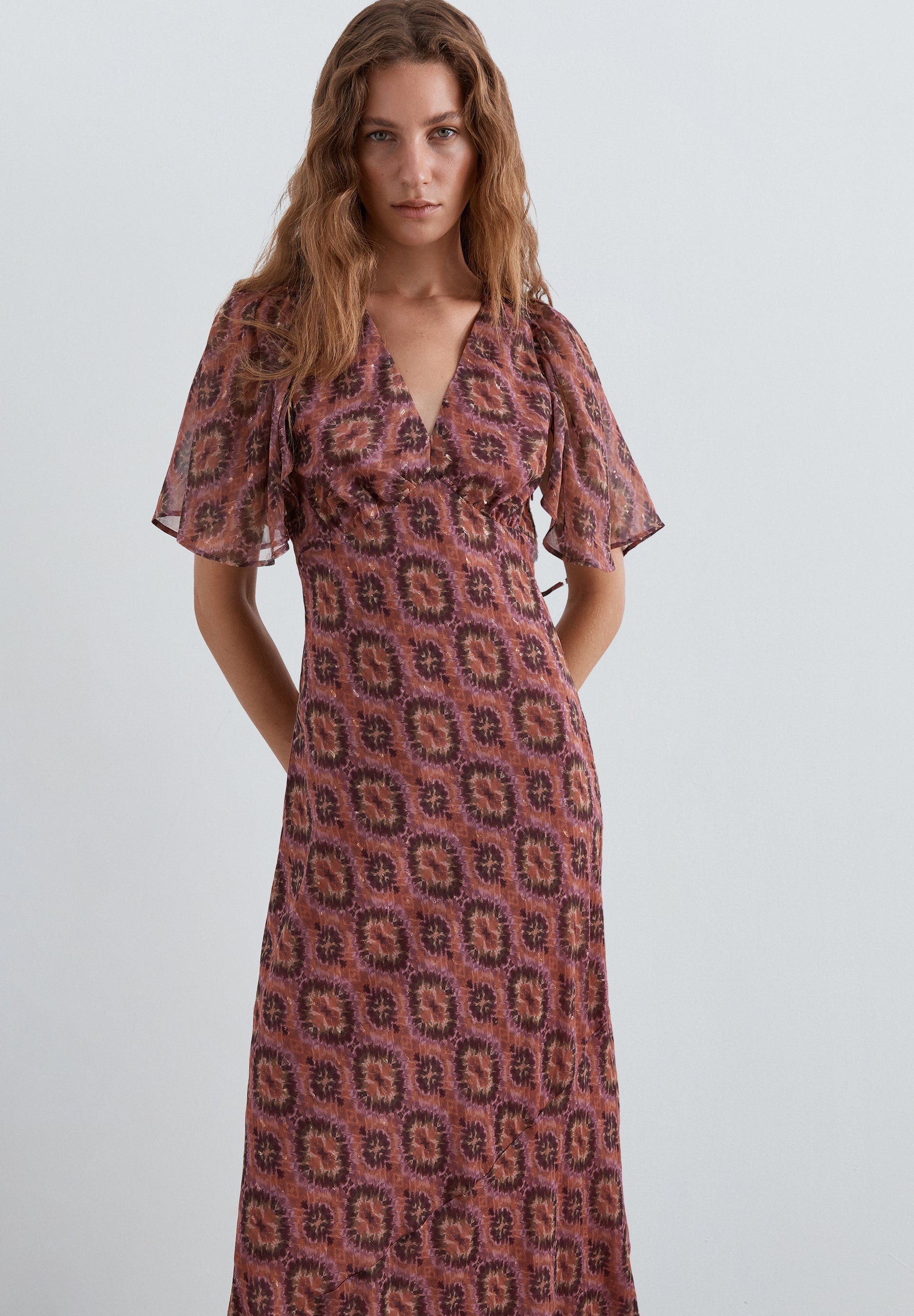 FLOWING PRINTED DRESS