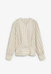 STRIPED WRAP SHIRT