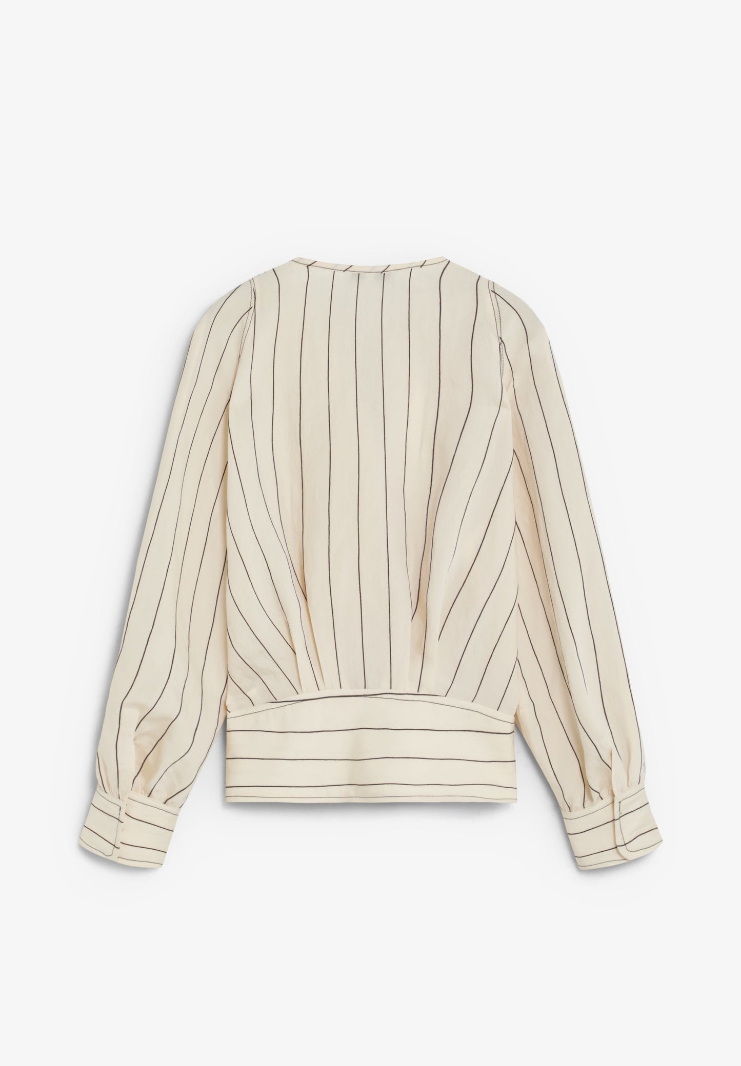 STRIPED WRAP SHIRT