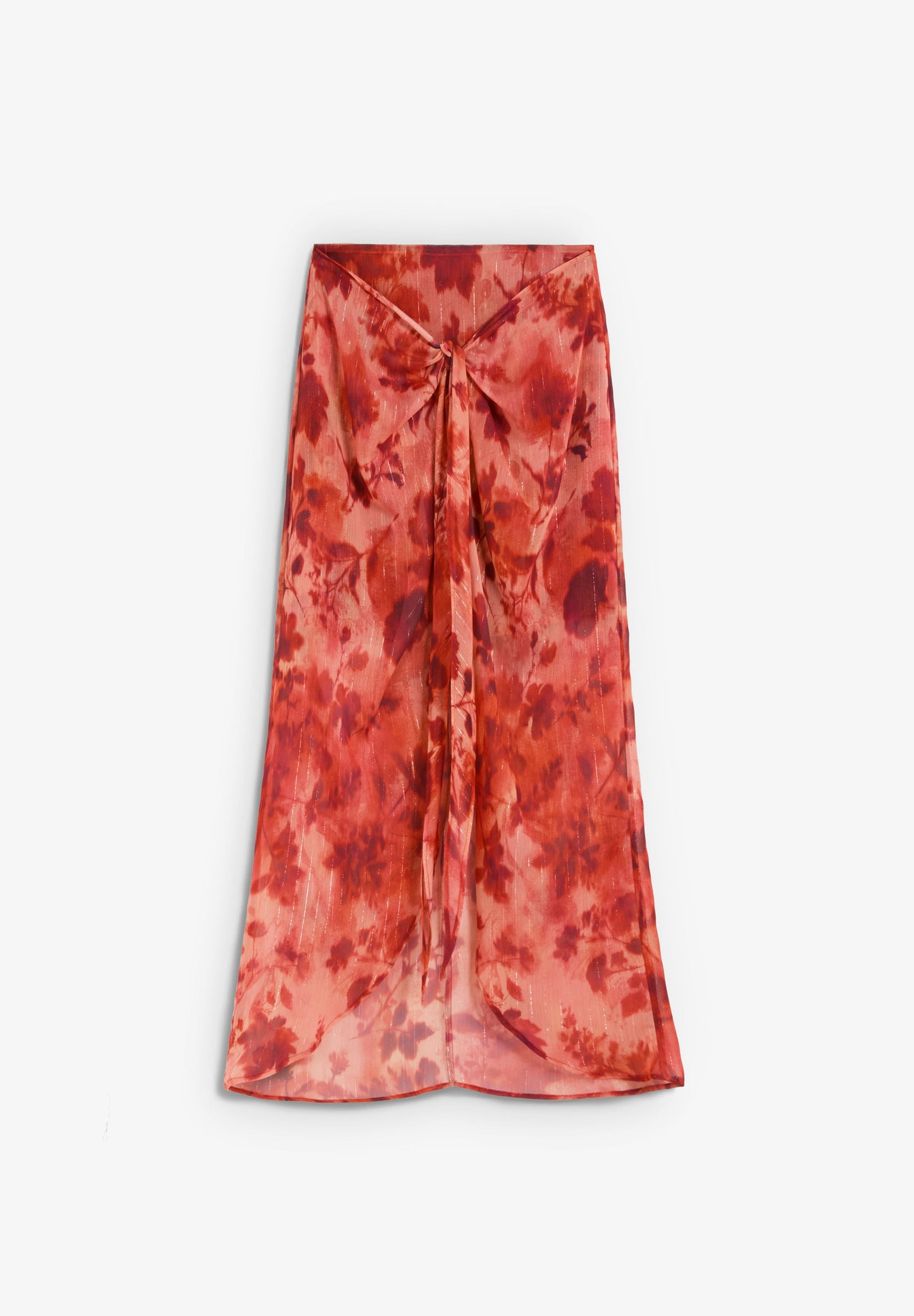 FLORAL PRINT MIDI SKIRT