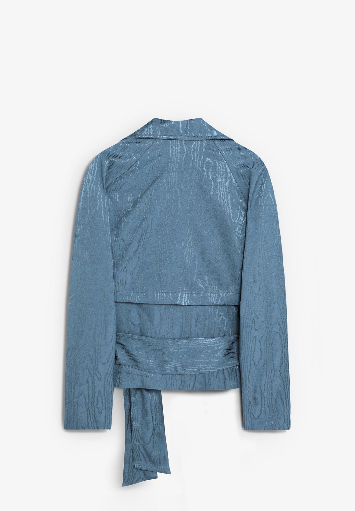 JACQUARD JACKET WITH BELT