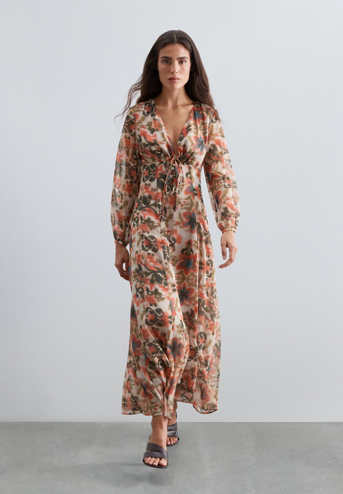 LONG FLORAL DRESS