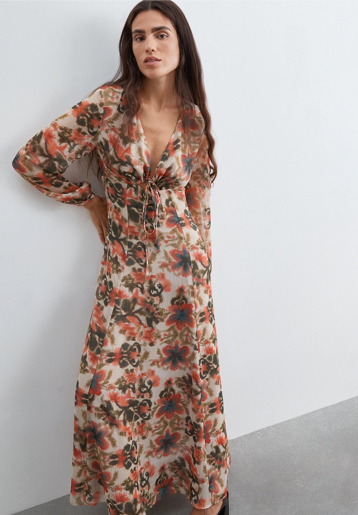 LONG FLORAL DRESS