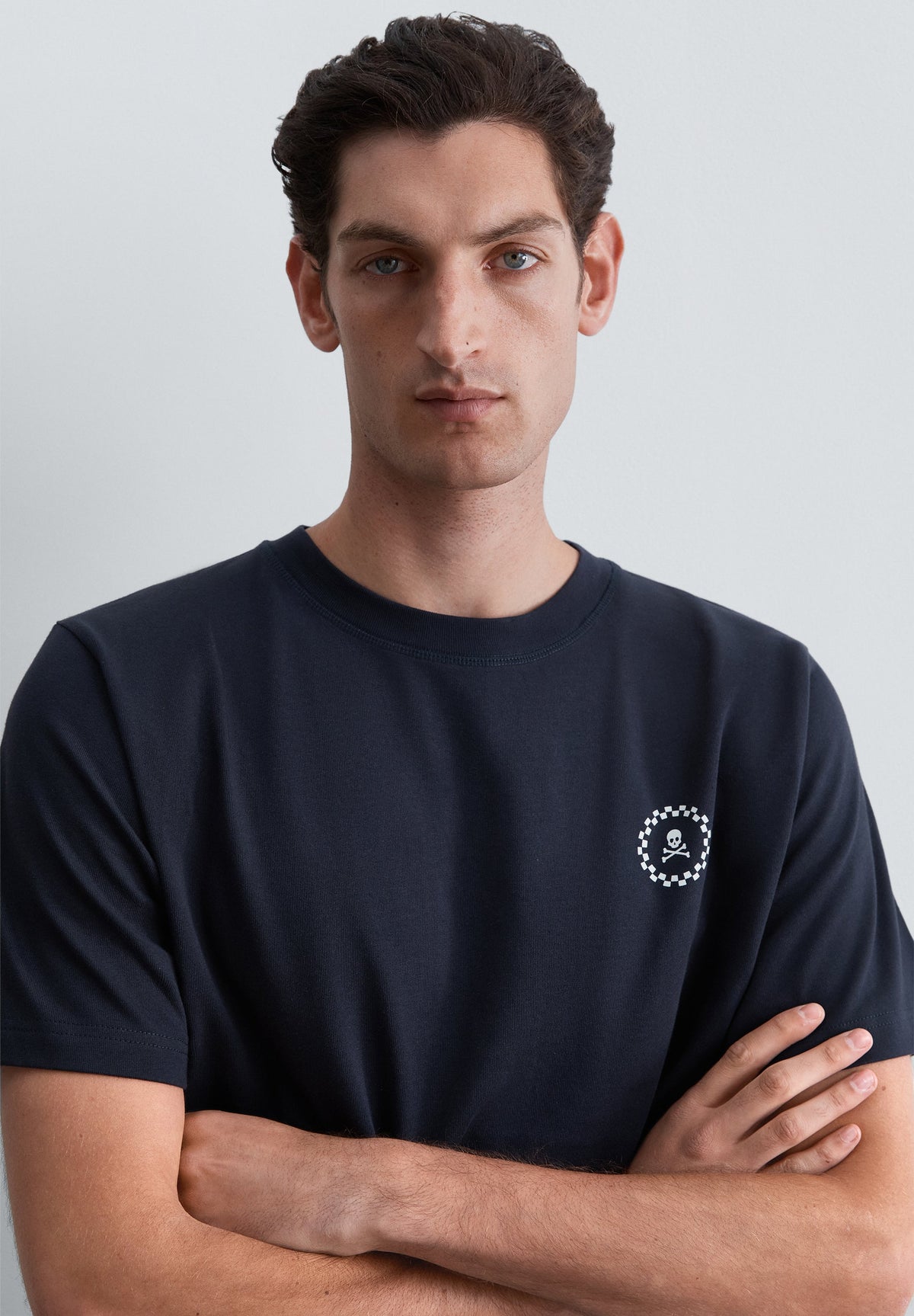 T-SHIRT WITH BACK LOGO PRINT