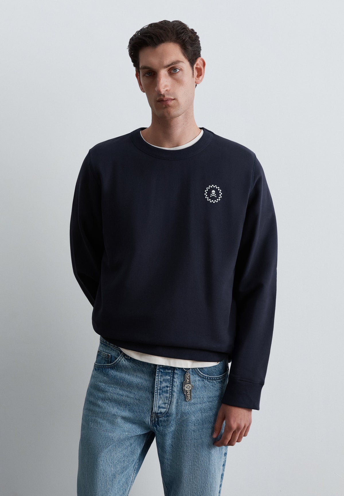 SWEATSHIRT WITH EMBROIDERED BACK LOGO