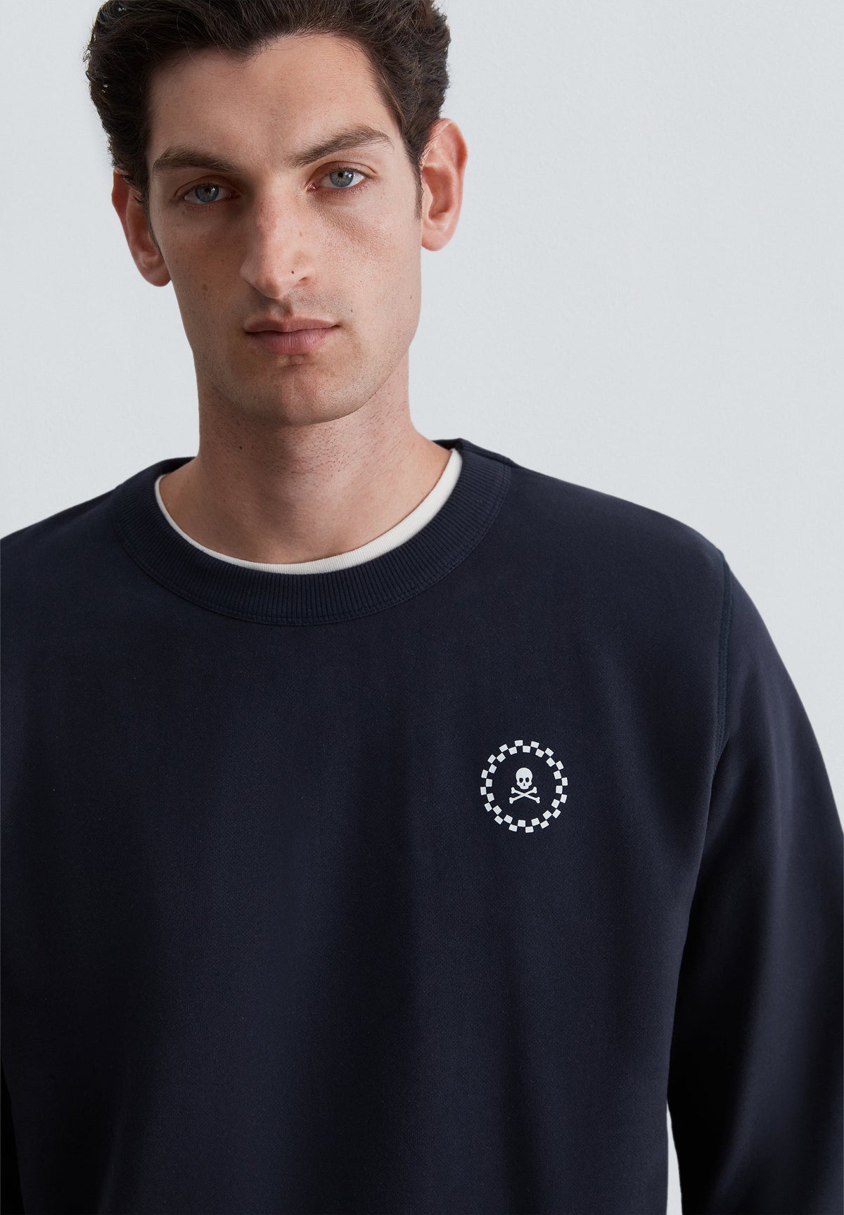 SWEATSHIRT WITH EMBROIDERED BACK LOGO