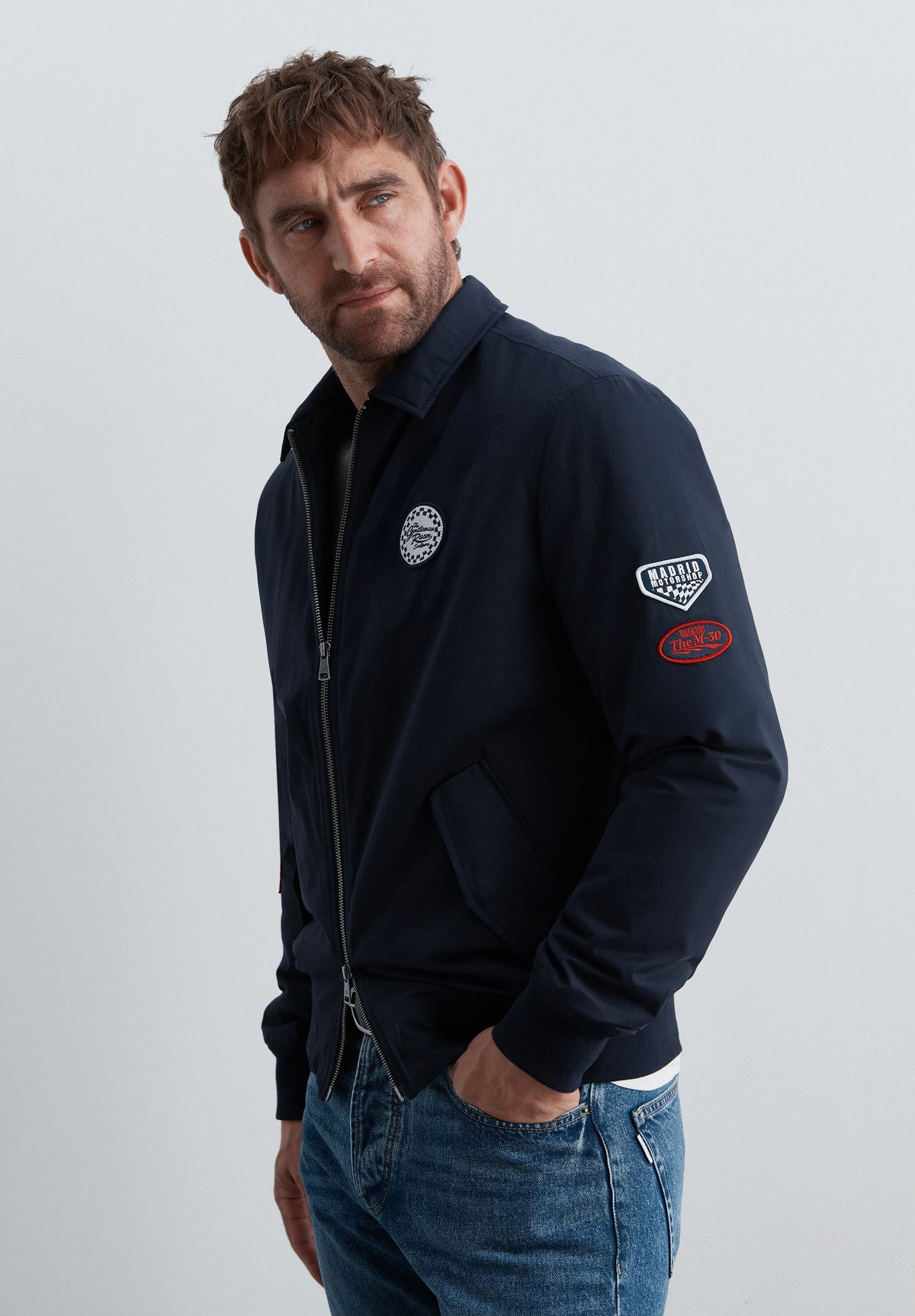BOMBER JACKET WITH PATCHES