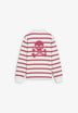 HALF-ZIP STRIPED SWEATSHIRT