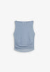 DRAPED TOP WITH RHINESTONES