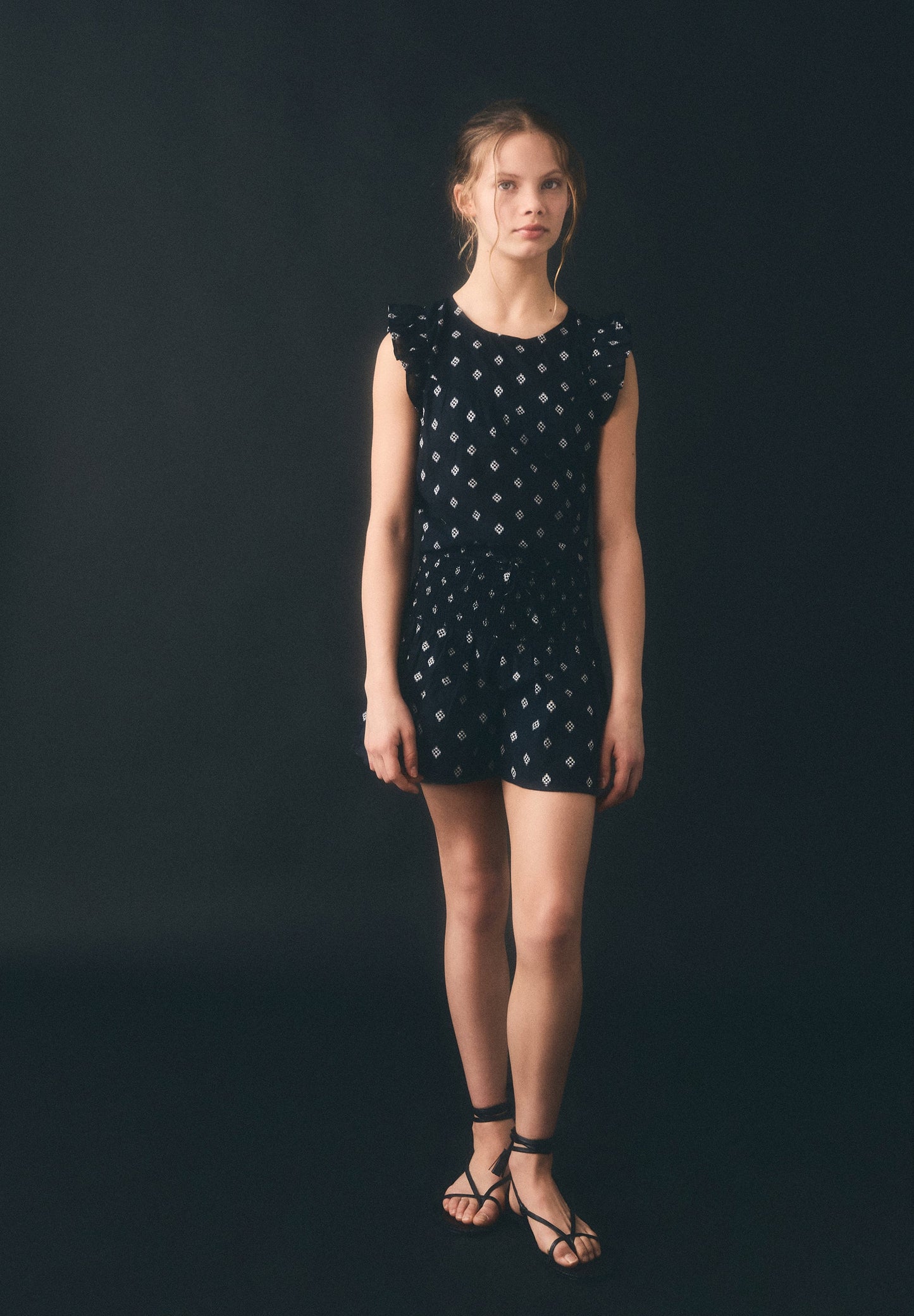 SCOTTON JACQUARD BLOUSE GIRLS