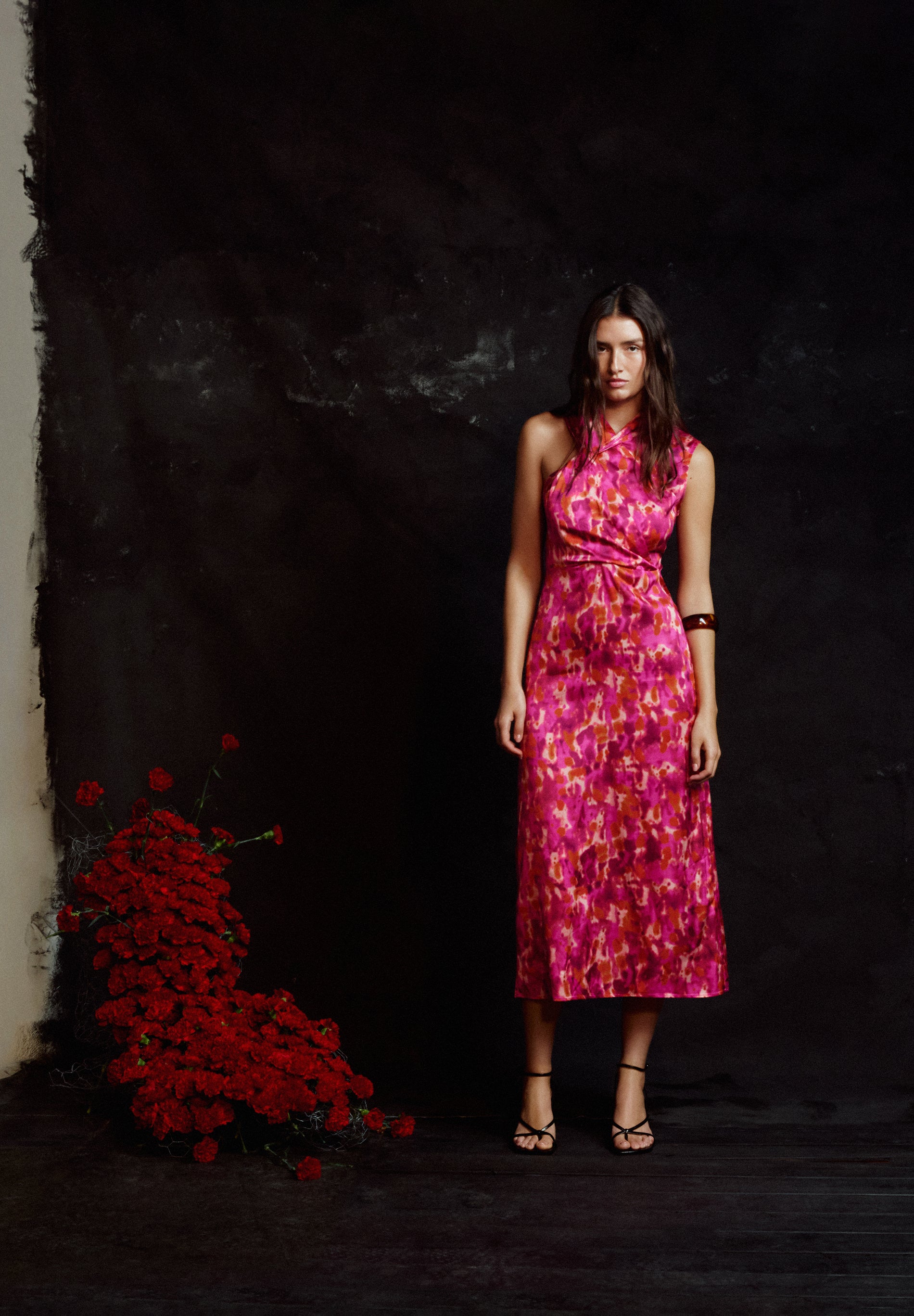 MULTICOLOURED PRINT DRESS