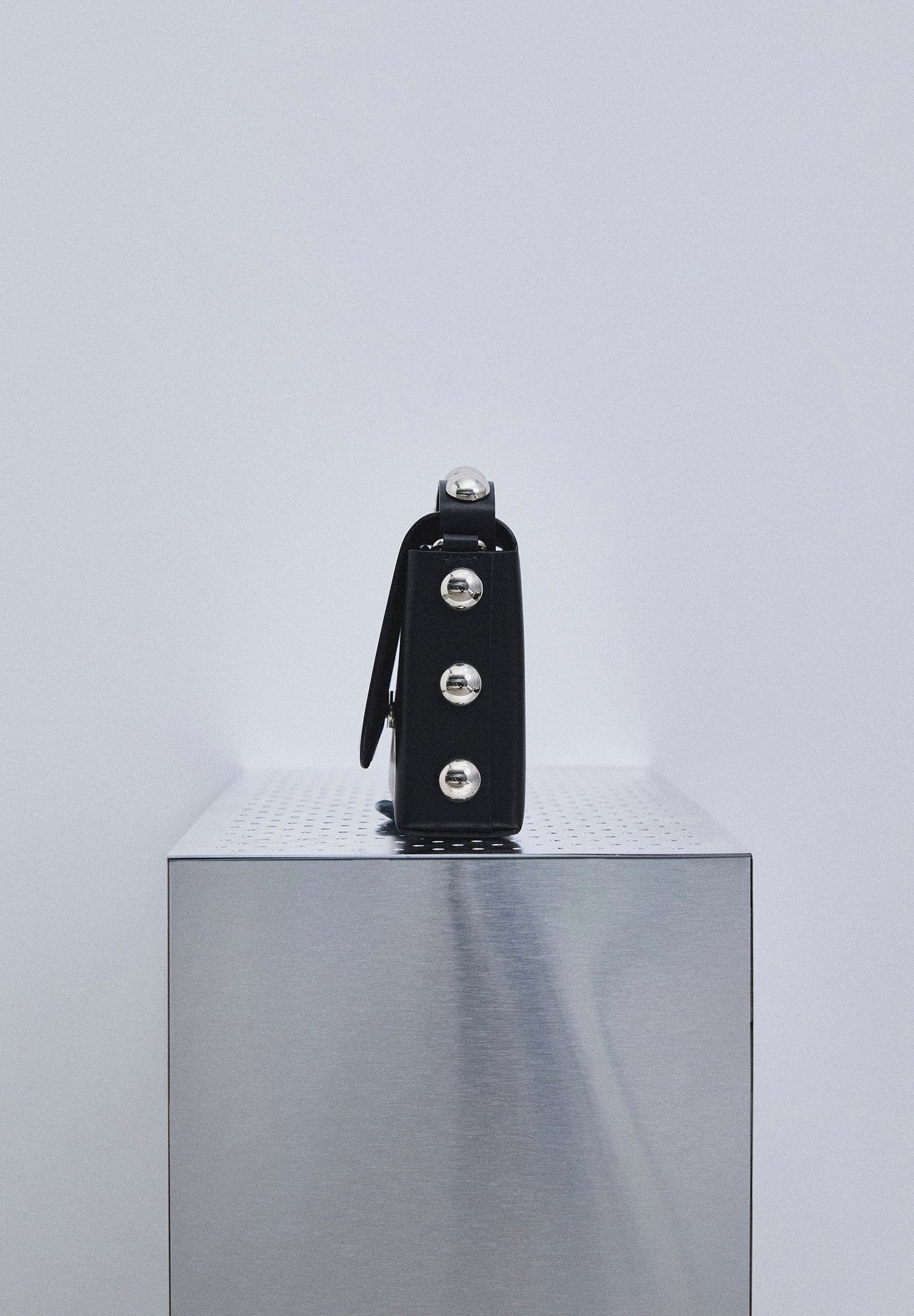 MINI BAG IN 100% LEATHER WITH STUDS