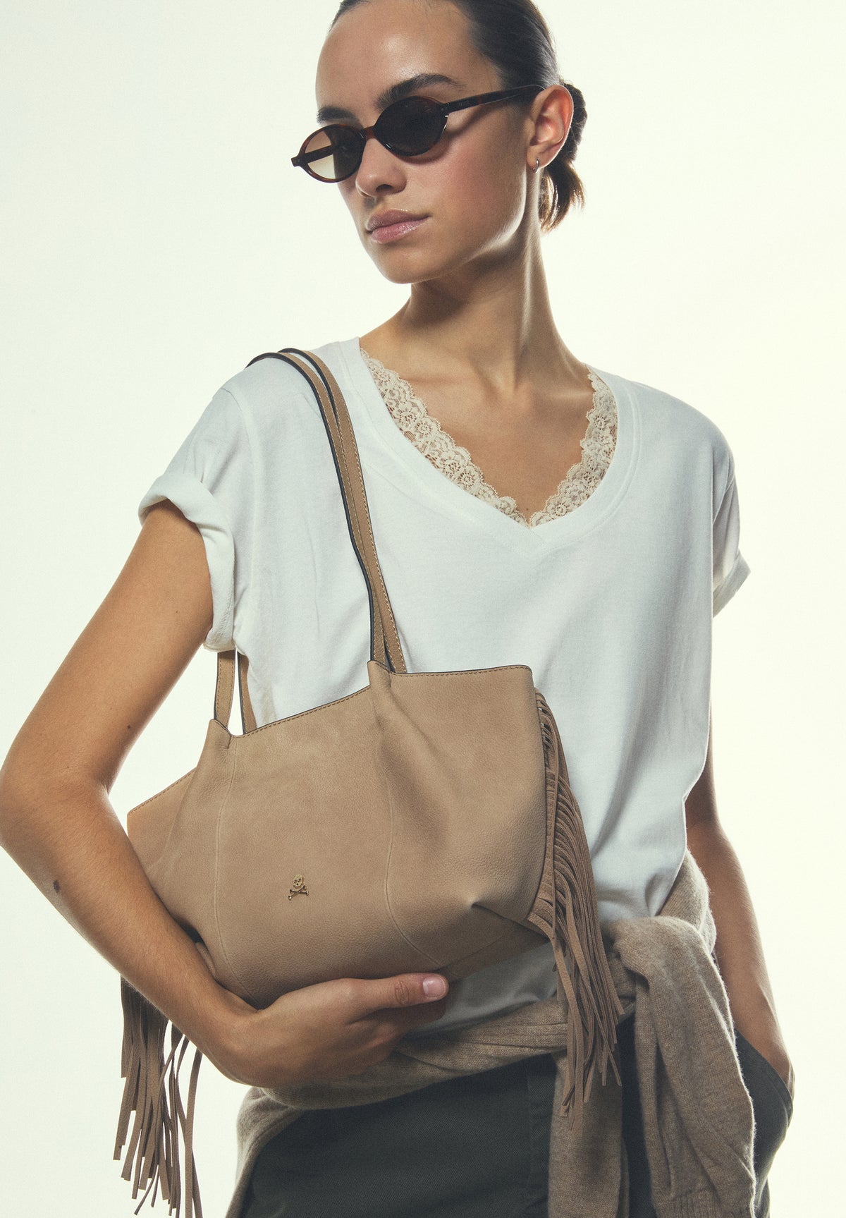 SCFRINGES MINI LEATHER BAG