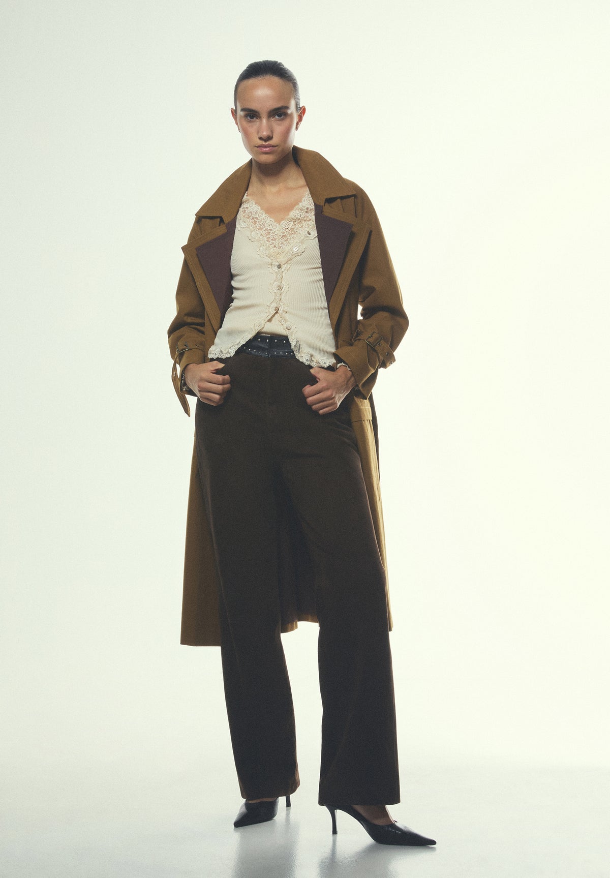 LONG CONVERTIBLE TRENCH COAT