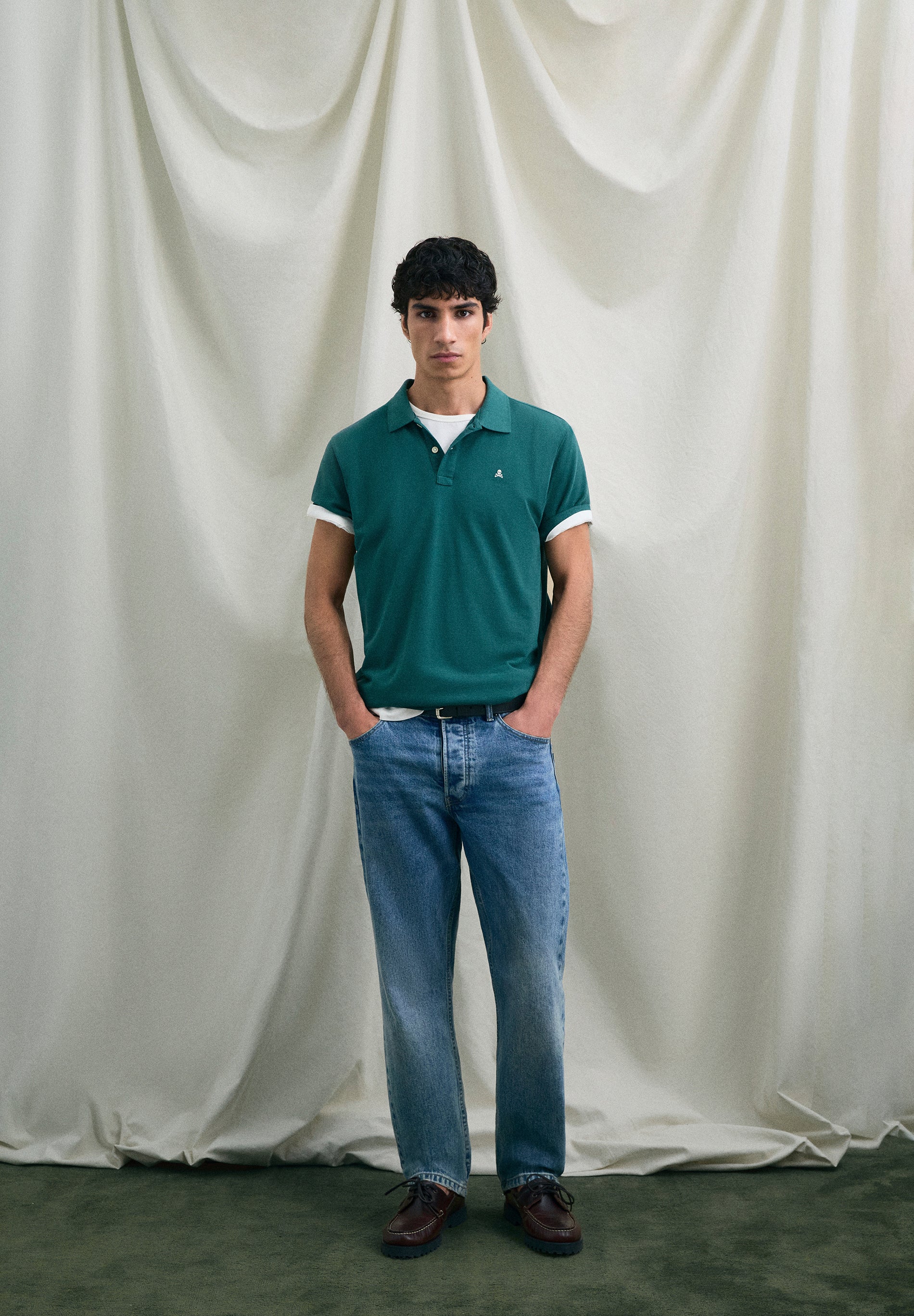 EMBROIDERED PIQUÉ POLO SHIRT