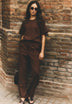 BALLOON CUT CHECKED TROUSERS