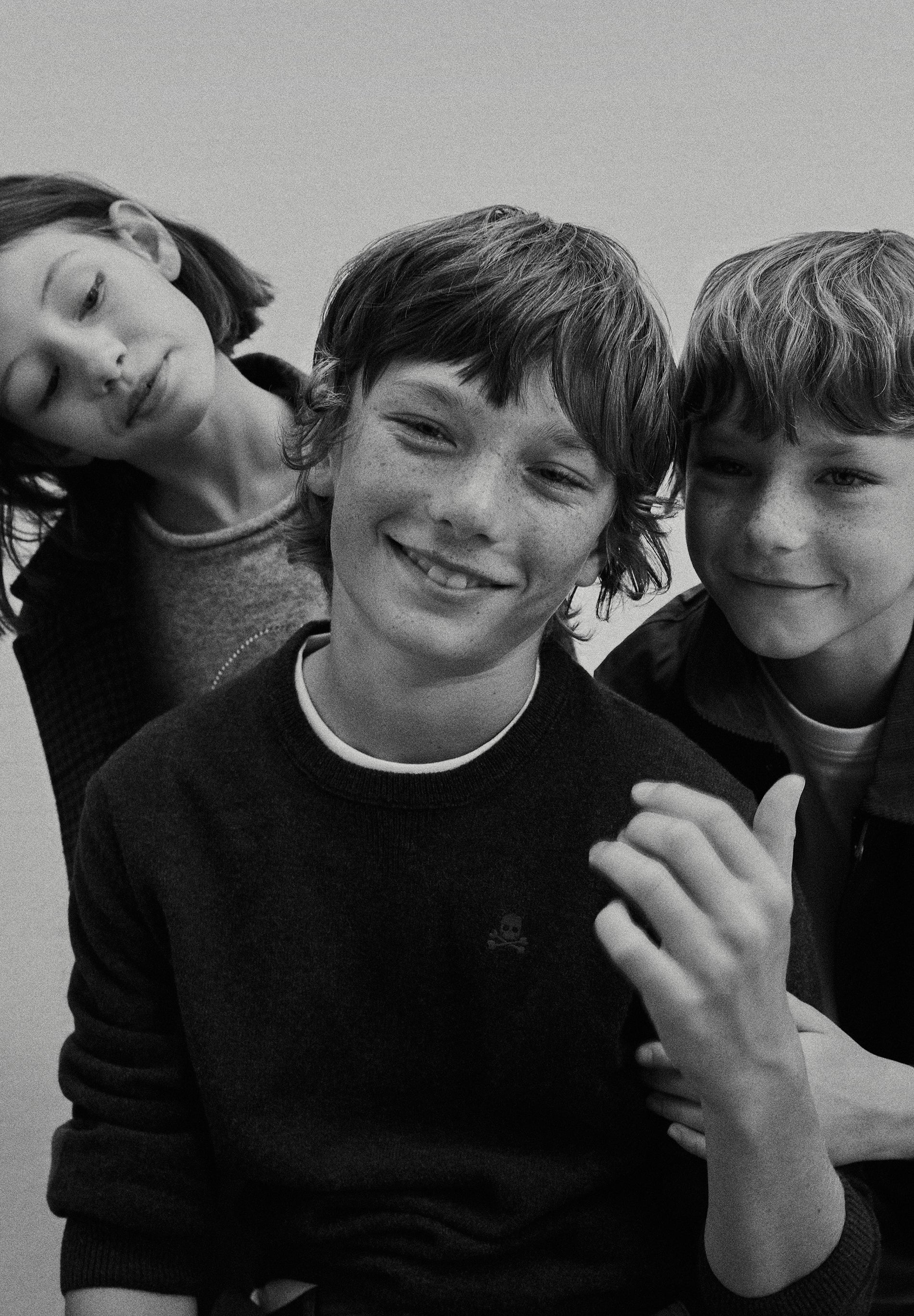 SKULL SWEATER WITH ELBOW PADS