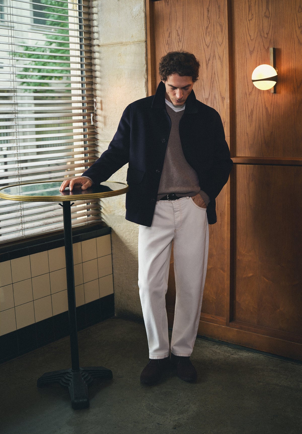 BUTTONED WOOL JACKET