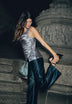 METALLIC DRAPED TOP