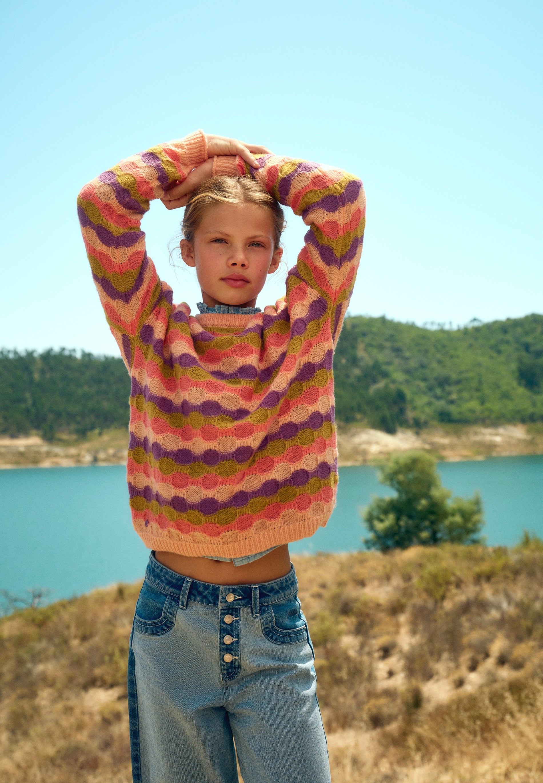 STRIPED KNIT SWEATER