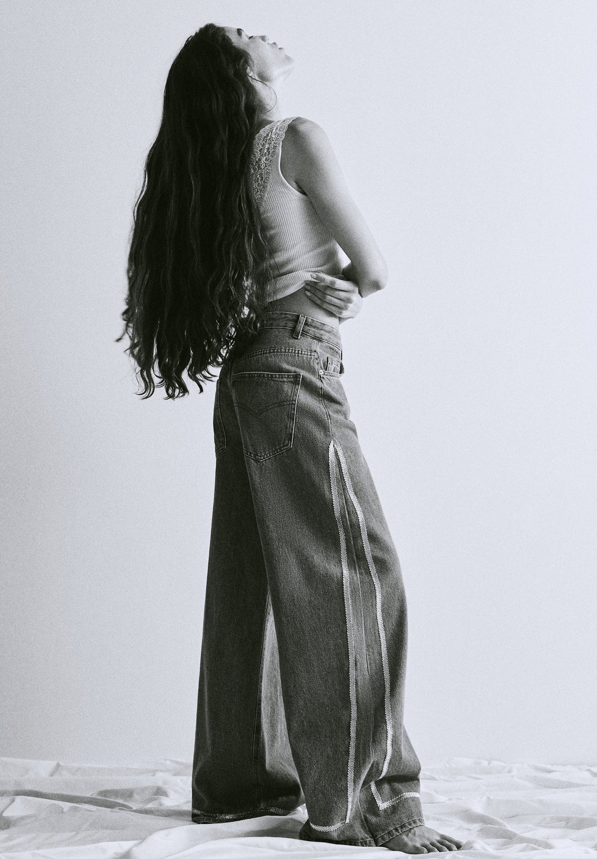 SCTAPETRIM DENIM PANT