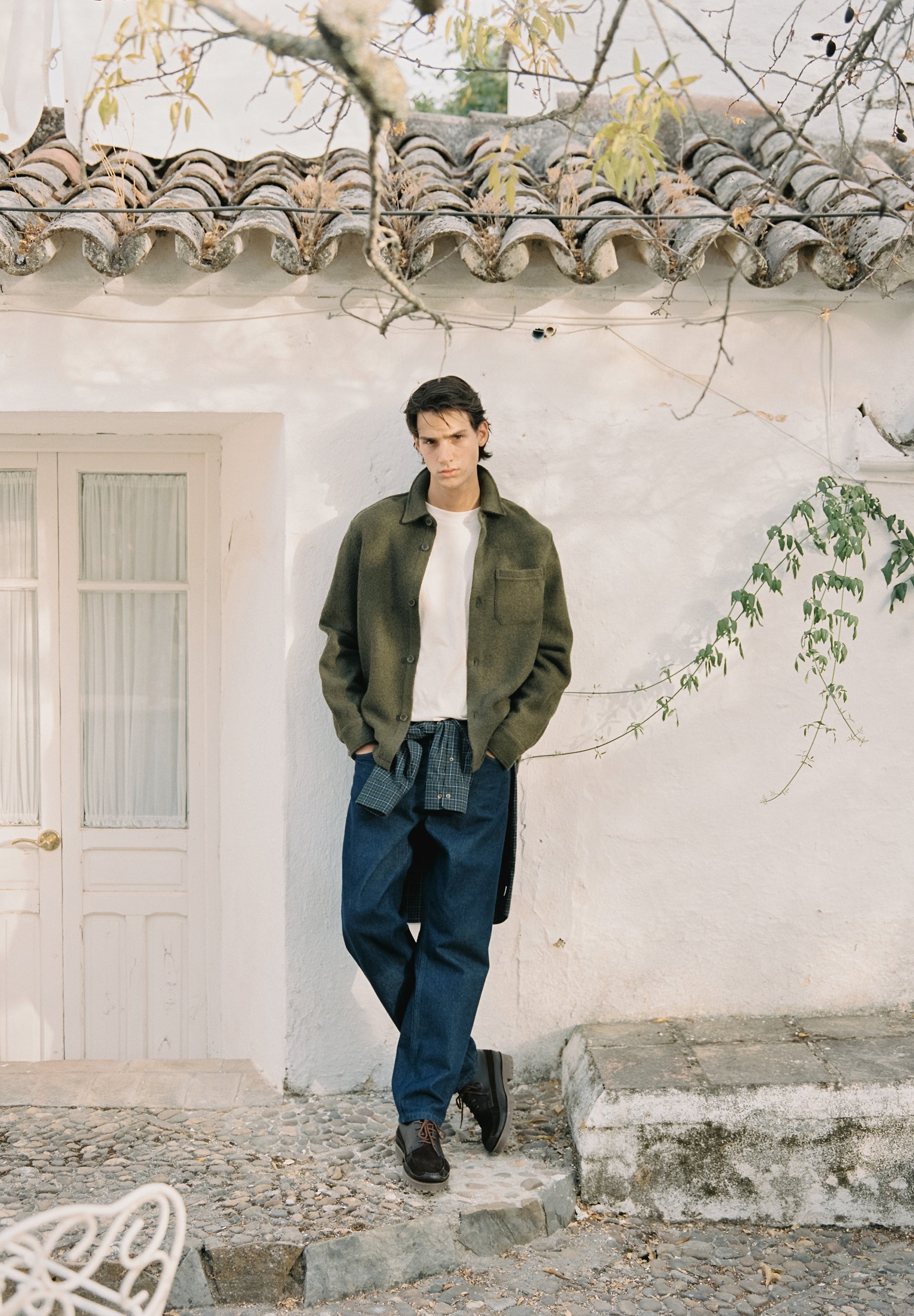 WOOL OVERSHIRT WITH POCKETS