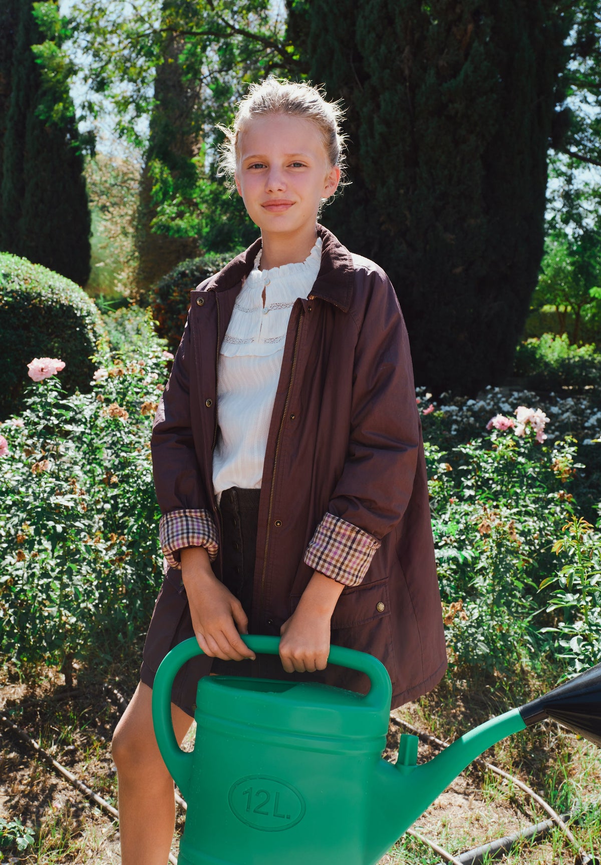 WAXED JACKET WITH CORDUROY COLLAR