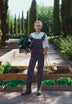 CORDUROY DUNGAREES WITH RUFFLES