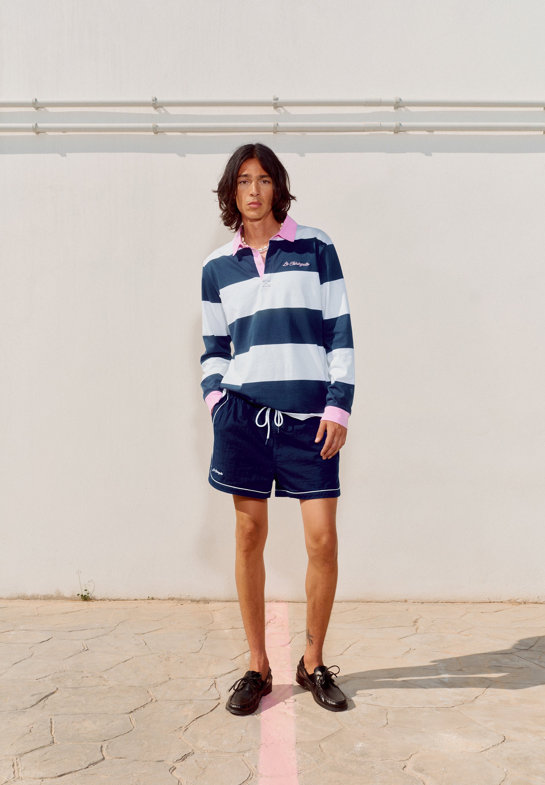 CONTRAST POLO SWEATSHIRT | LE CHIRINGUITO