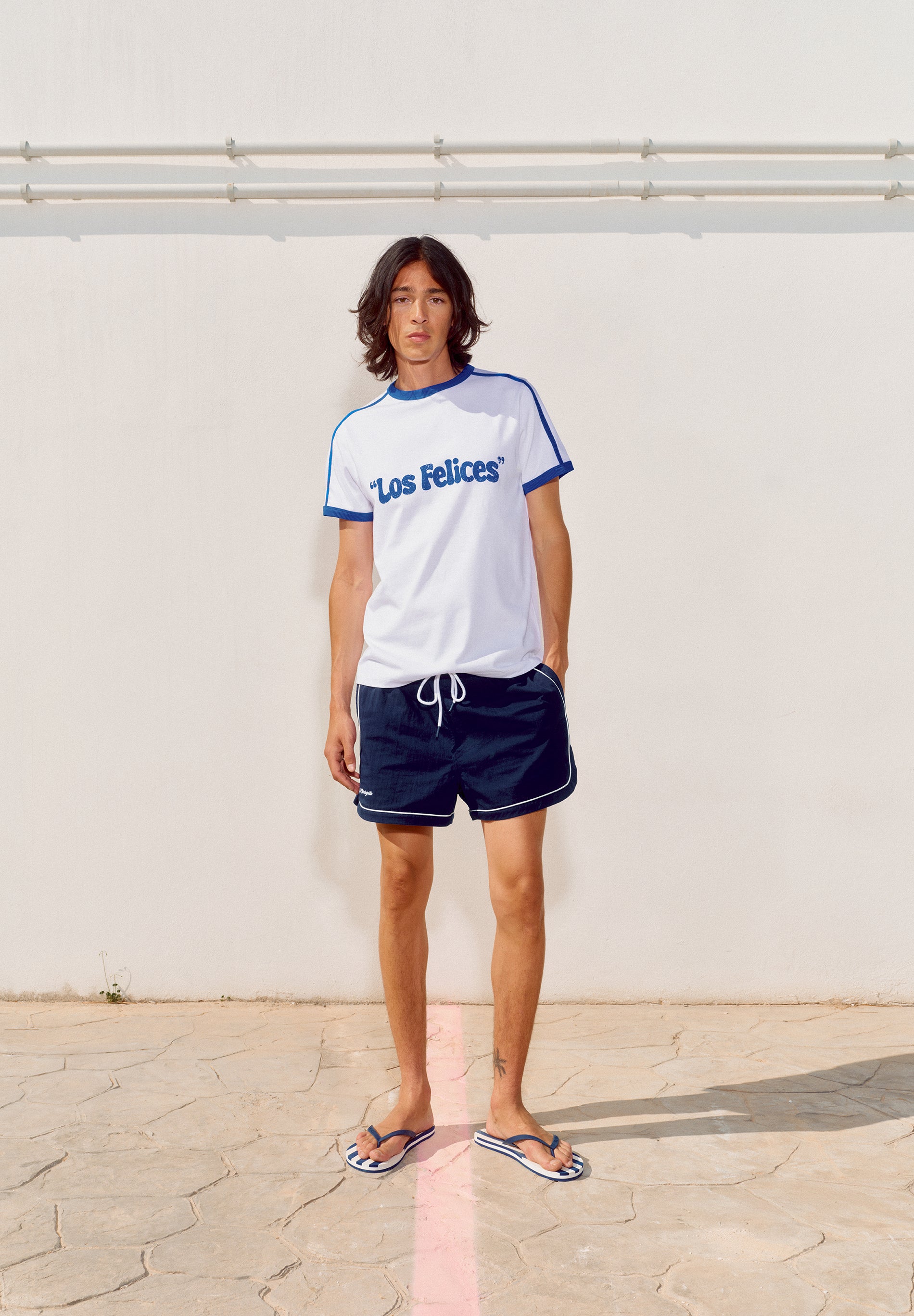 CONTRAST RIBBED T-SHIRT  | LE CHIRINGUITO