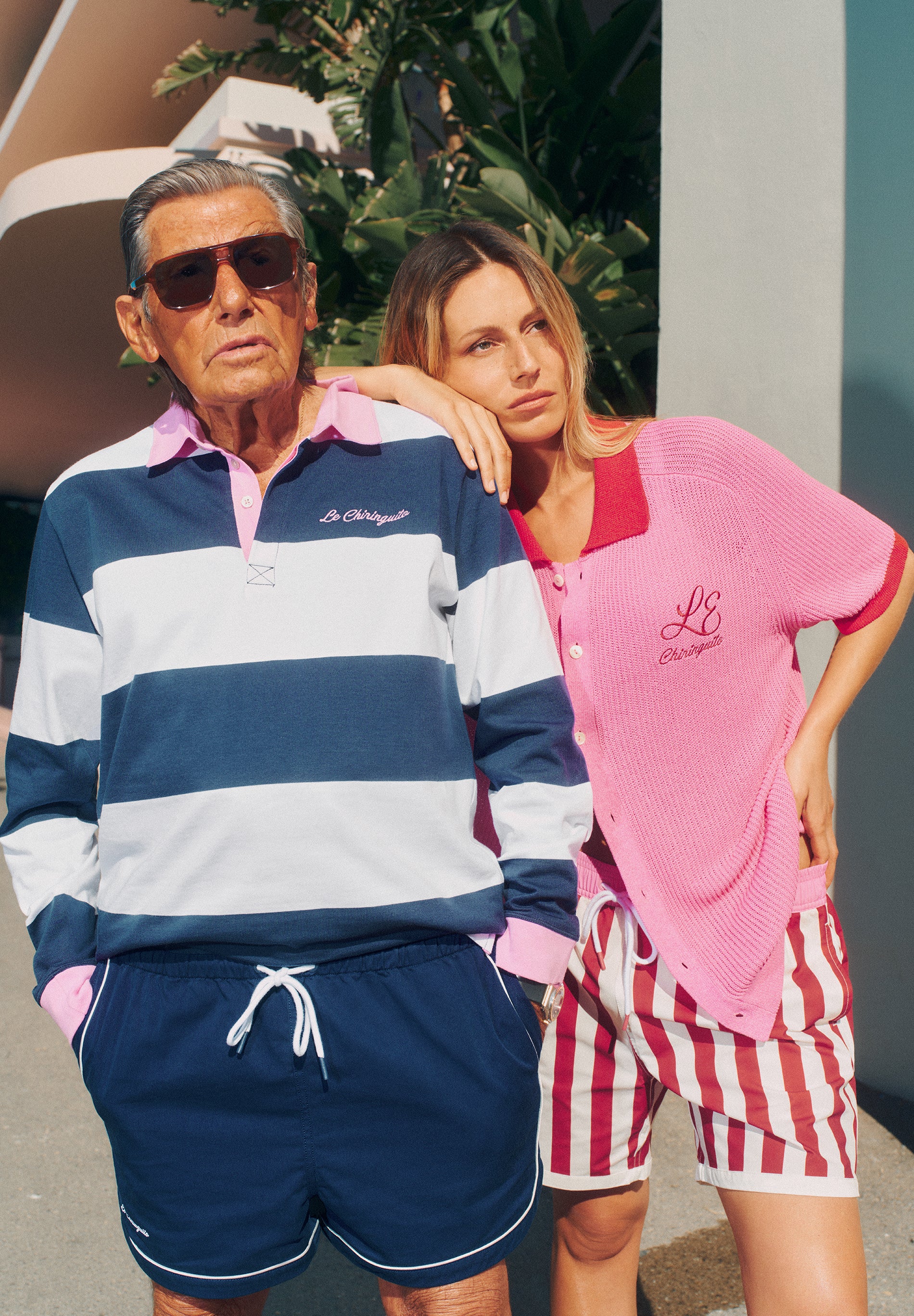 CONTRAST STRIPED SWIMMING TRUNKS | LE CHIRINGUITO